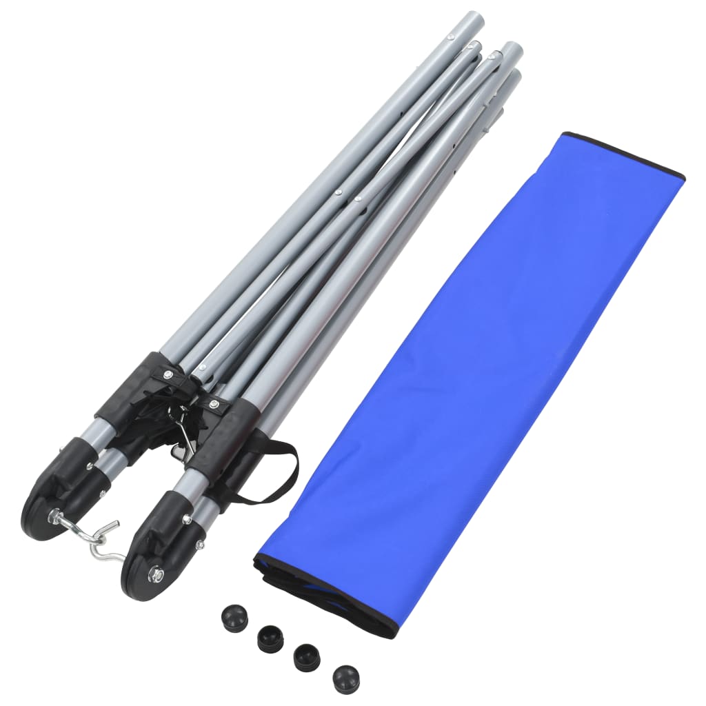 vidaXL Hängematte mit faltbarem Ständer Blau