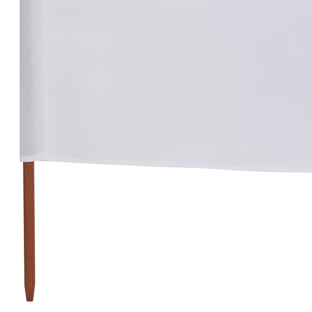 vidaXL 3-teiliges Windschutzgewebe 400 x 120 cm Weiß