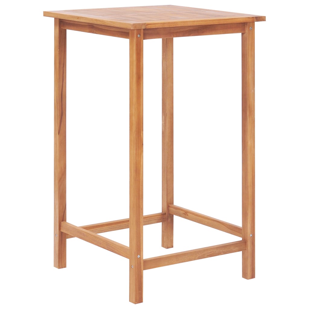 vidaXL 3-tlg. Bar-Set Teak Massivholz