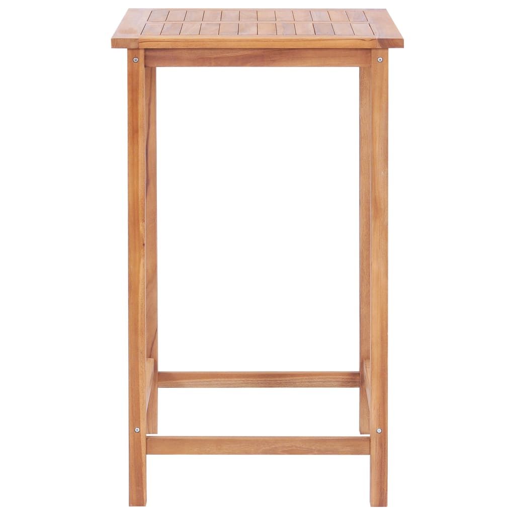 vidaXL 3-tlg. Bar-Set Teak Massivholz