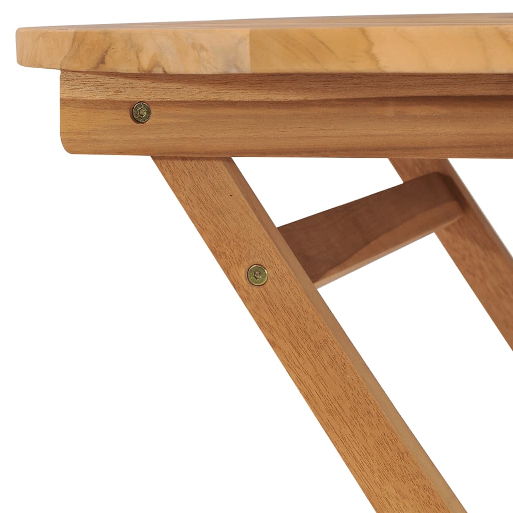 vidaXL Gartentisch Klappbar 85x76 cm Massivholz Teak
