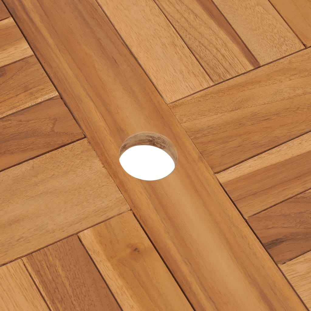 vidaXL Gartentisch Klappbar 85x76 cm Massivholz Teak
