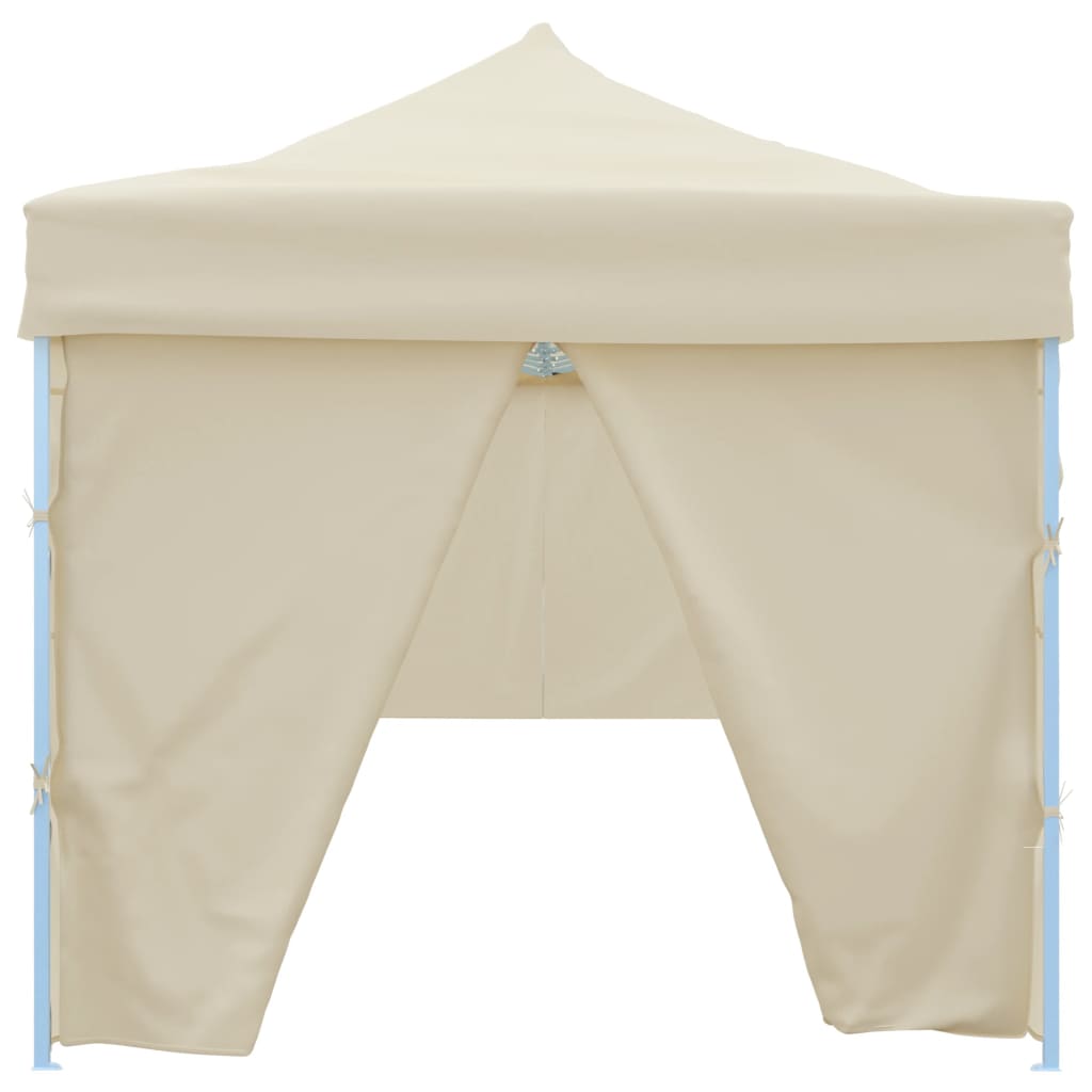 vidaXL Faltzelt Partyzelt Pop-Up mit 8 Seitenwänden 870x291x315 cm Creme