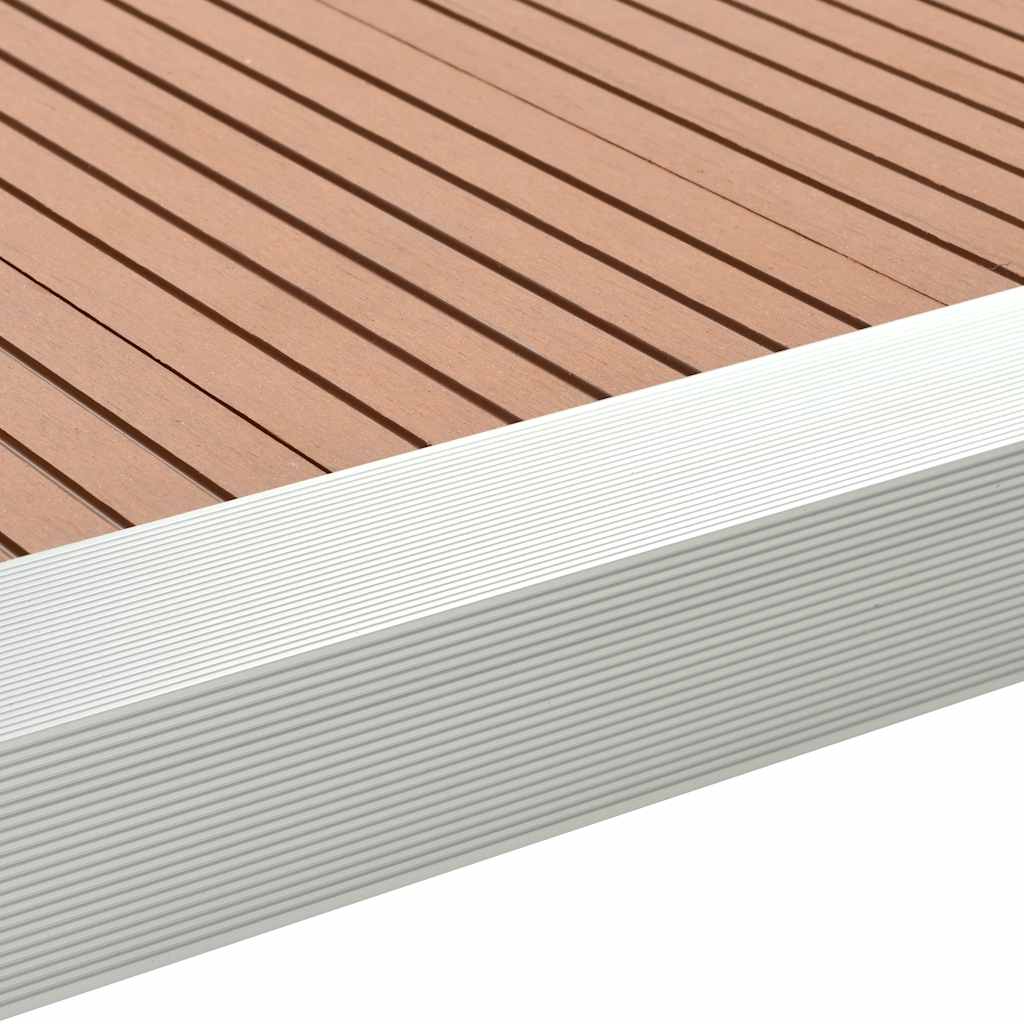 vidaXL 5 Stk. Verkleidungswinkel Verkleidungen Aluminium 170 cm Silber