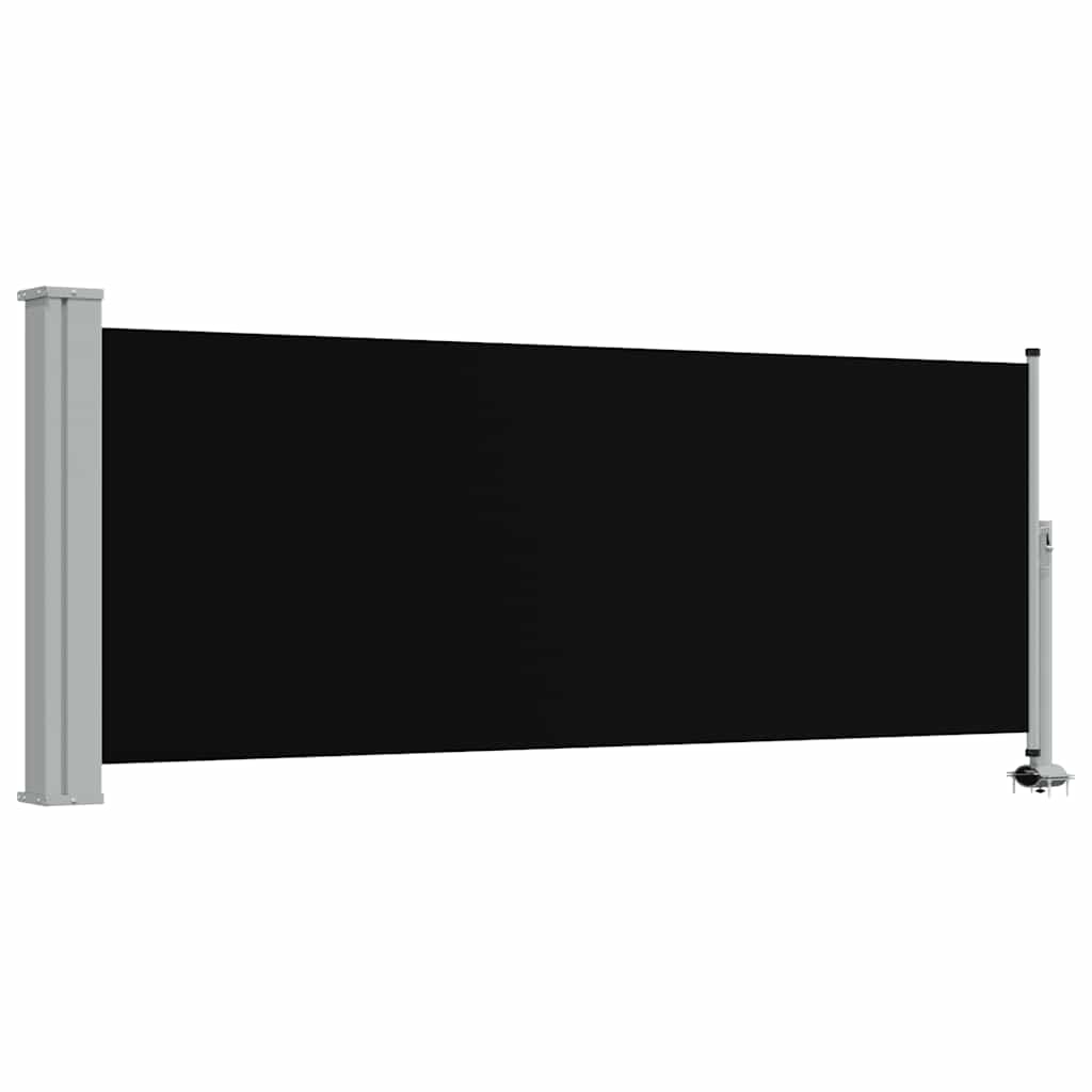 vidaXL Ausziehbare Seitenmarkise 100 x 300 cm Schwarz