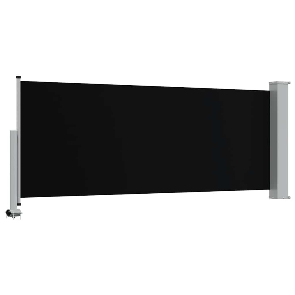 vidaXL Ausziehbare Seitenmarkise 100 x 300 cm Schwarz