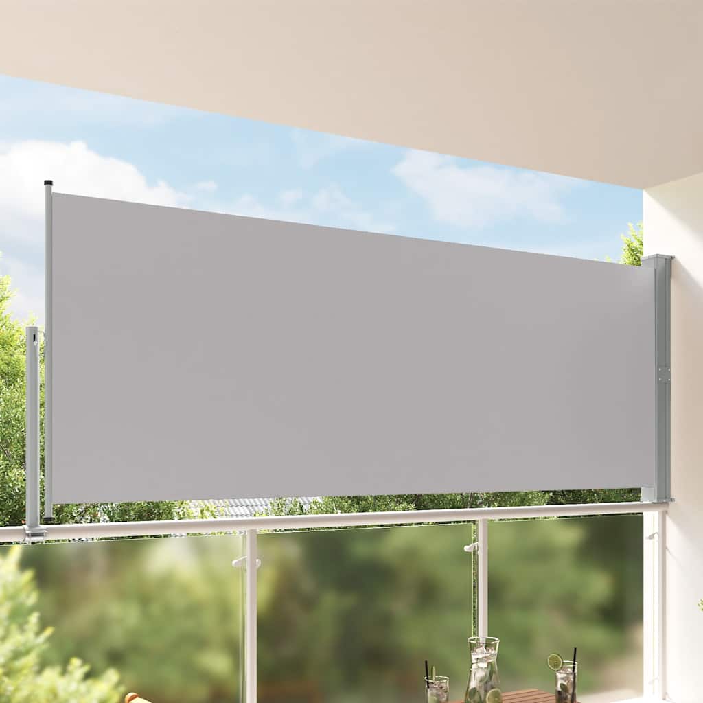 vidaXL Ausziehbare Seitenmarkise 100 x 300 cm Schwarz