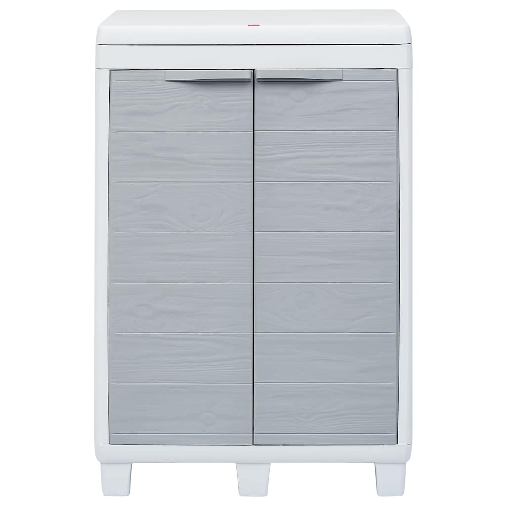 vidaXL Garten-Mülleimer mit 3 Müllsäcken Hellgrau 65 x 38 x 102 cm