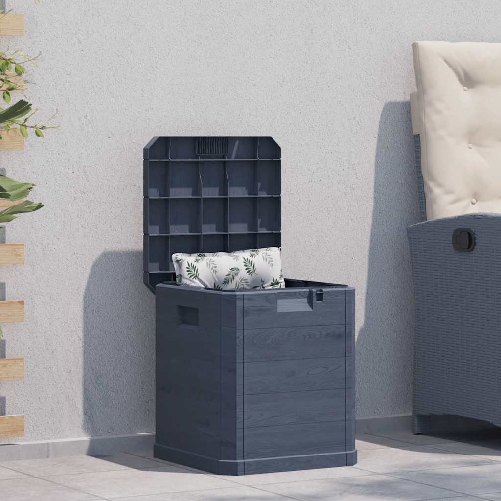 vidaXL Outdoor-Kissenbox Anthrazit 77,5x44,5x53 cm Polypropylen