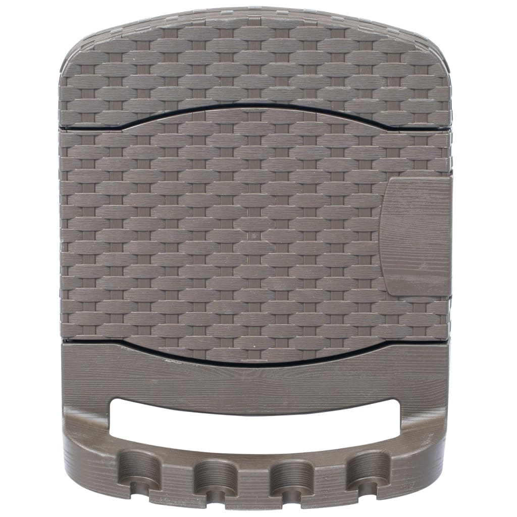 vidaXL Wand-Schlauchtrommel mit Schlauch Anthrazit Kunststoff