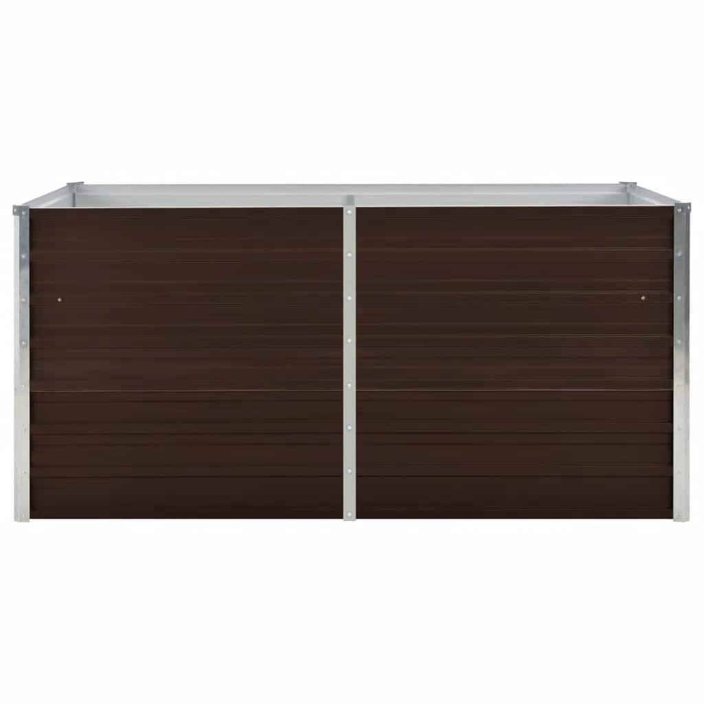 vidaXL Hochbeet Braun 160 x 80 x 77 cm Verzinkter Stahl