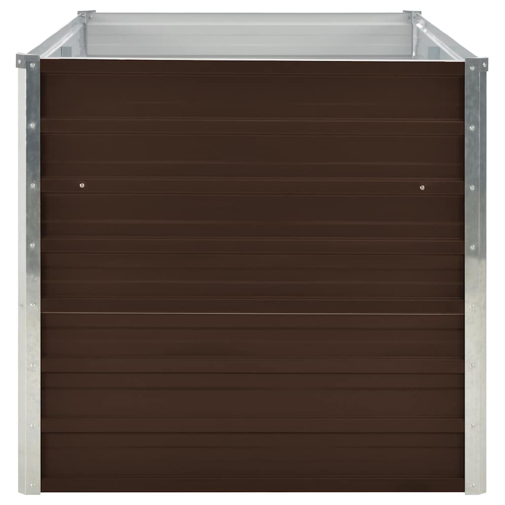 vidaXL Hochbeet Braun 160 x 80 x 77 cm Verzinkter Stahl