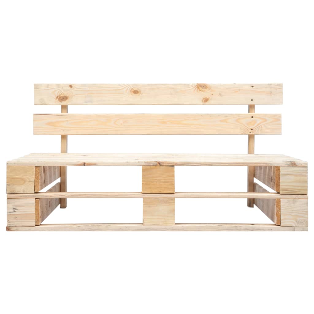 vidaXL Outdoor-Bank Paletten Holz