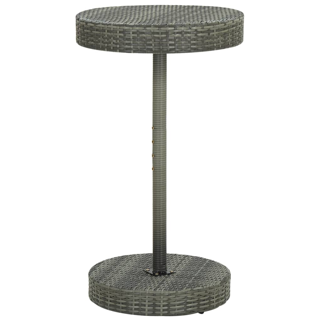 vidaXL Gartentisch Braun 60,5x106 cm Poly Rattan