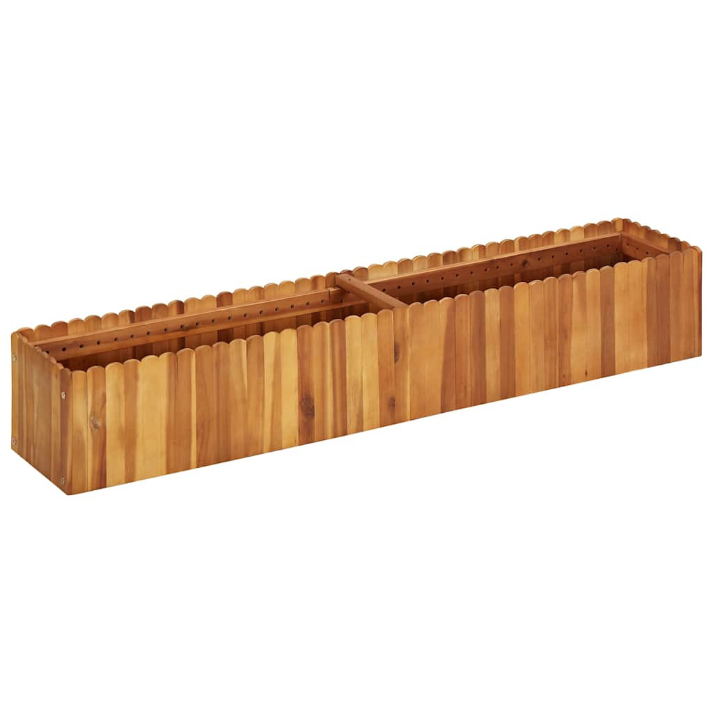 vidaXL Garten-Hochbeet 50 x 30 x 25 cm Massivholz Akazie