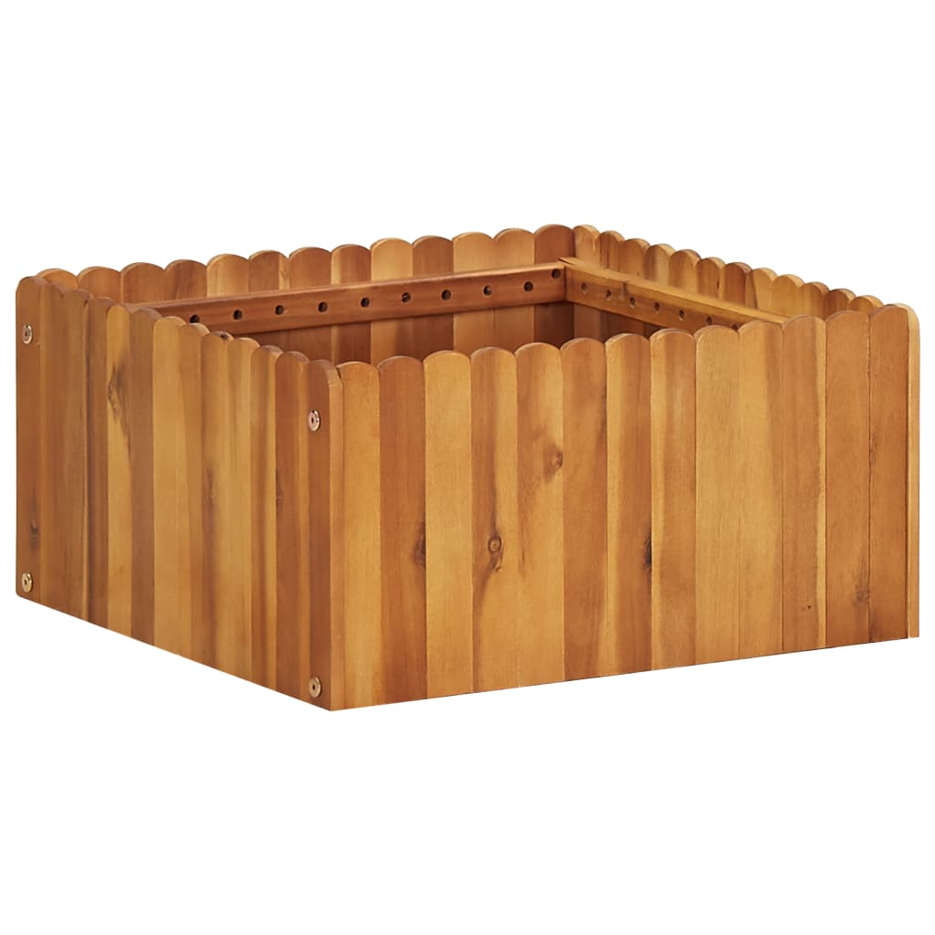 vidaXL Garten-Hochbeet 50 x 30 x 25 cm Massivholz Akazie