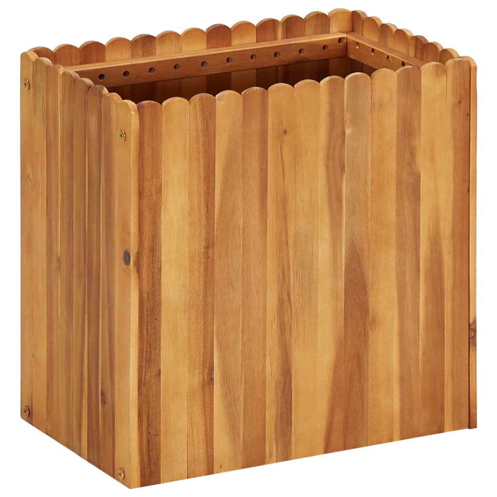 vidaXL Garten-Hochbeet 50 x 30 x 25 cm Massivholz Akazie