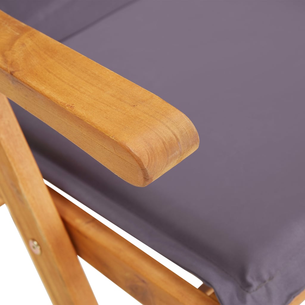 vidaXL Verstellbare Gartenstühle 2 Stk. Braun Massivholz Akazie