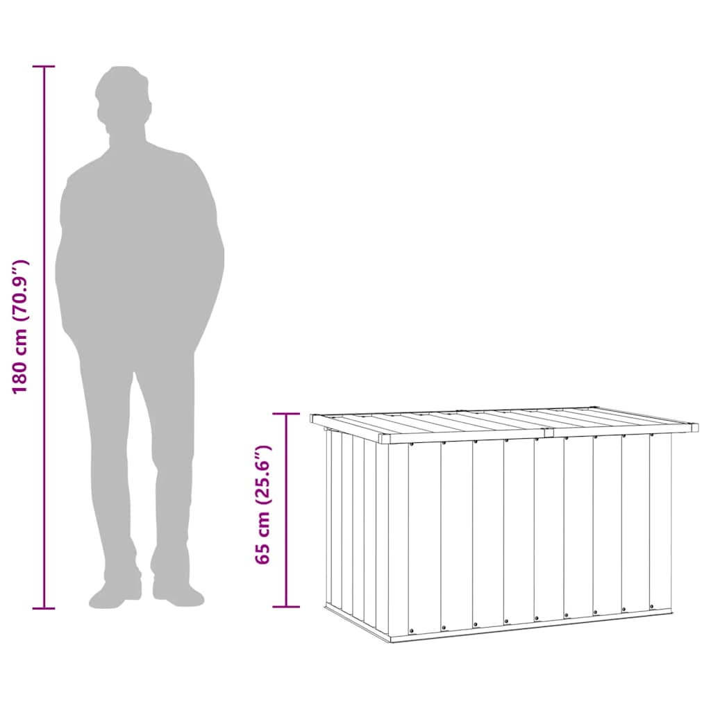 vidaXL Garten-Aufbewahrungsbox Grün 109 x 67 x 65 cm