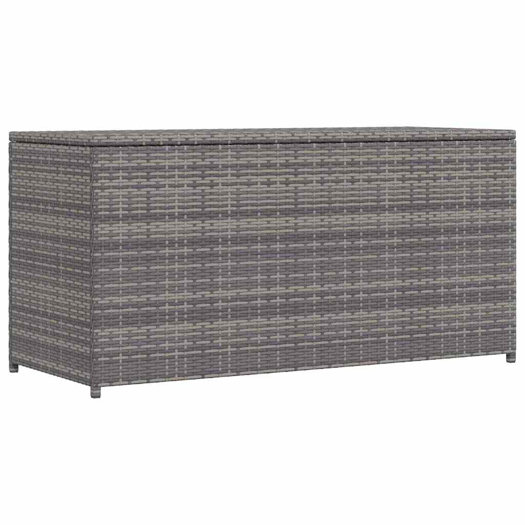 vidaXL Garten-Auflagenbox Schwarz 120x50x60 cm Poly Rattan