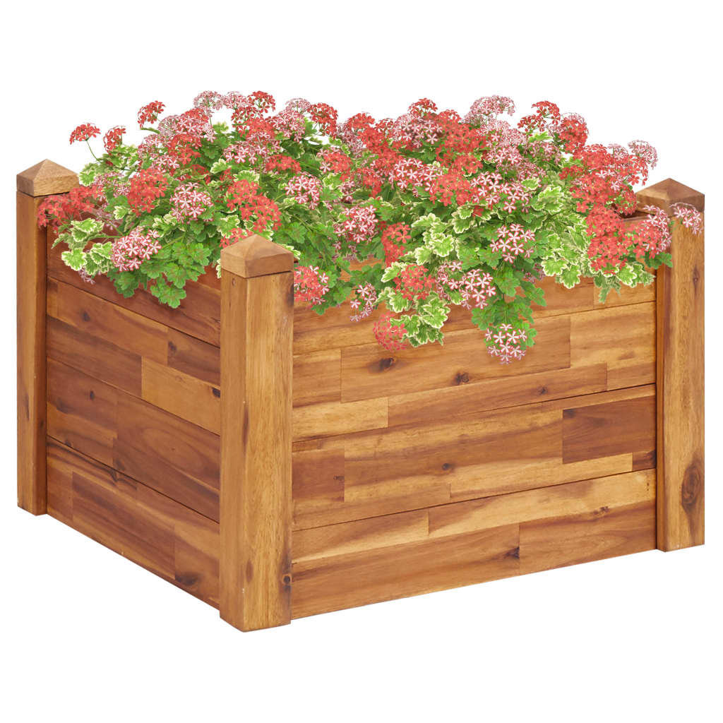 vidaXL Garten-Hochbeet 60 x 60 x 44 cm Massivholz Akazie