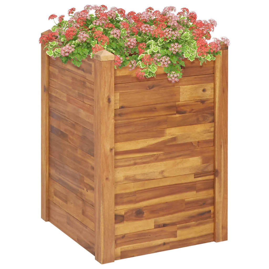 vidaXL Garten-Hochbeet 60 x 60 x 44 cm Massivholz Akazie