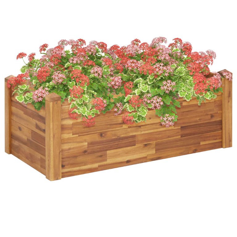vidaXL Garten-Hochbeet 60 x 60 x 44 cm Massivholz Akazie