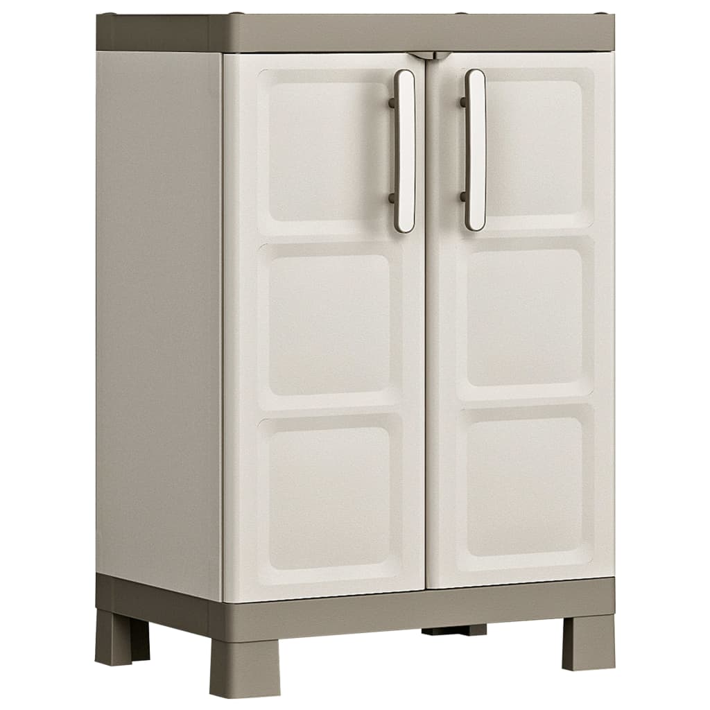 Keter Lagerschrank mit Einlegeböden Excellence Beige und Taupe 182 cm