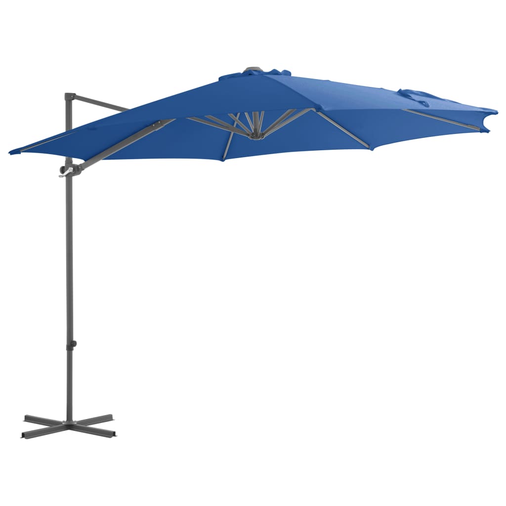 Ampelschirm mit Stahl-Mast 250x250 cm Bordeauxrot