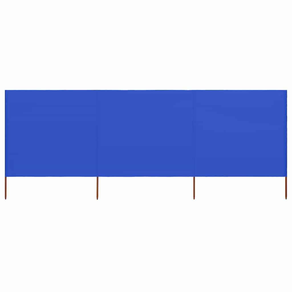 vidaXL 3-teiliges Windschutzgewebe 400 x 120 cm Weiß