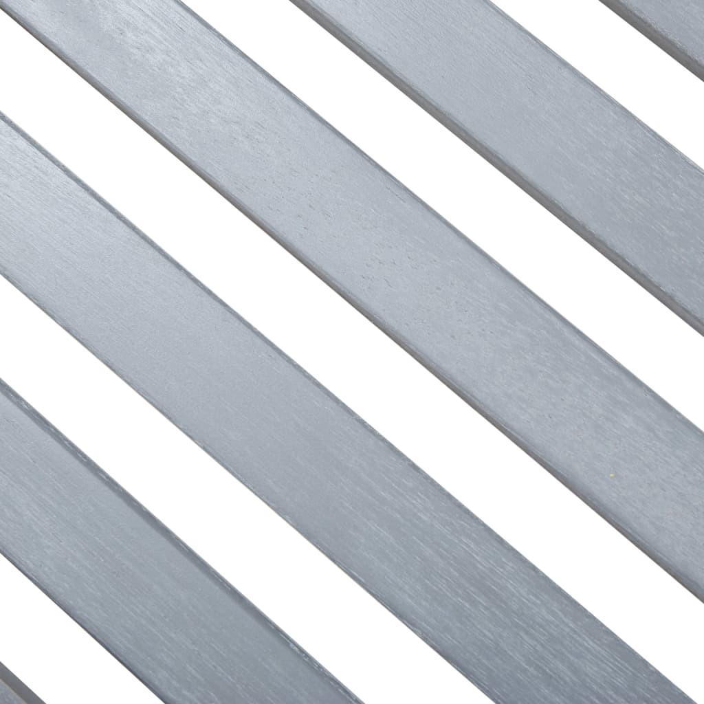 vidaXL Gartenbank 2-Sitzer 120 cm Grau Massivholz Eukalyptus