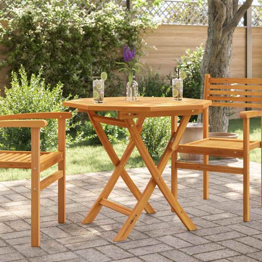 vidaXL Gartentisch Klappbar 85x76 cm Massivholz Teak