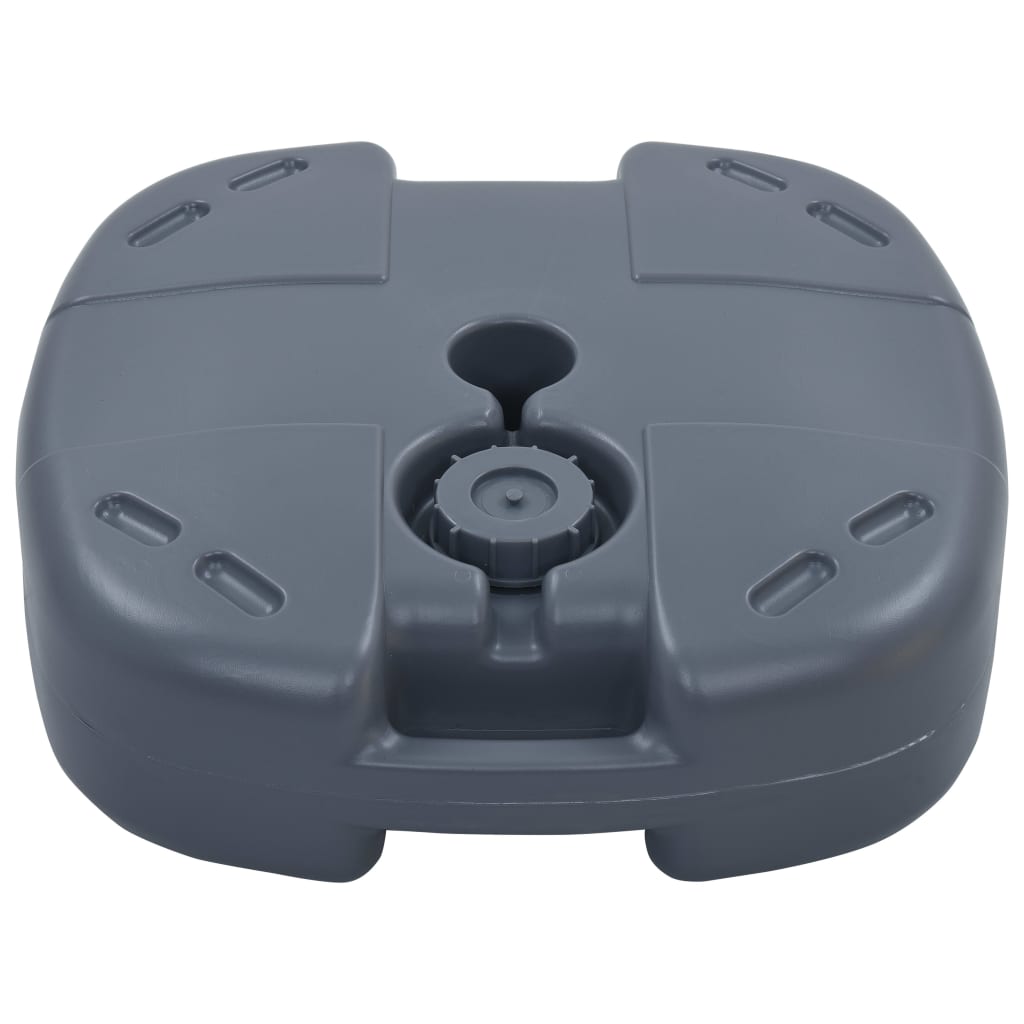 vidaXL Tragbarer Sonnenschirmständer Grau Sand/Wasser