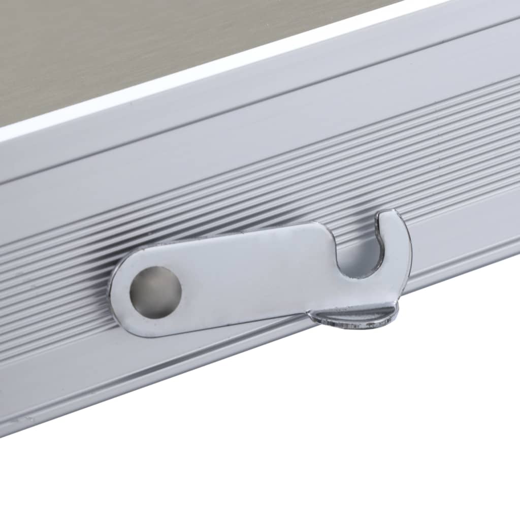 vidaXL Klappbarer Campingtisch mit 4 Sitzen Stahl Aluminium