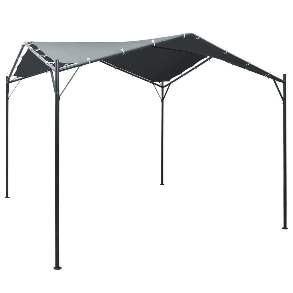 Pavillon 3x3x2,6 m Weiß 180 g/m²