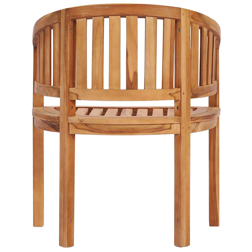vidaXL Bananenstuhl Massivholz Teak