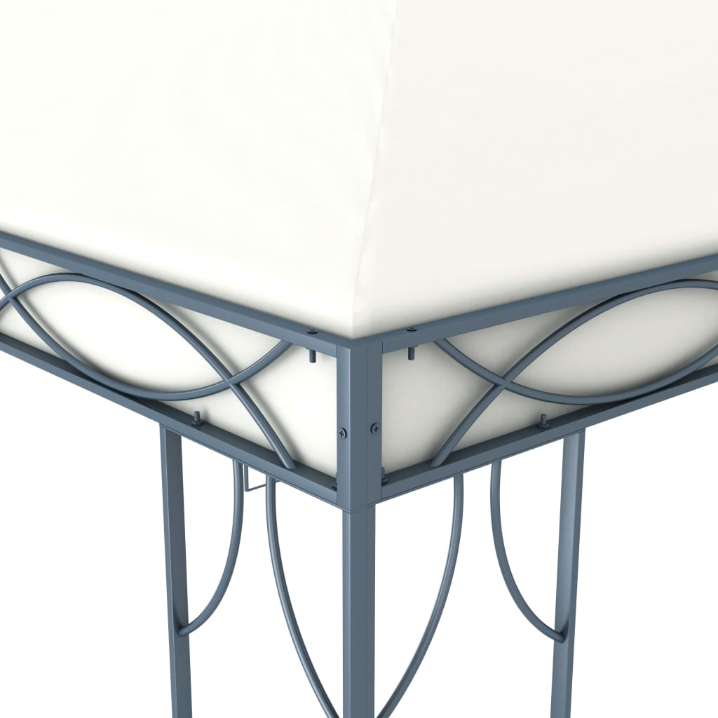 vidaXL Pavillon 300 x 300 cm Cremeweiß