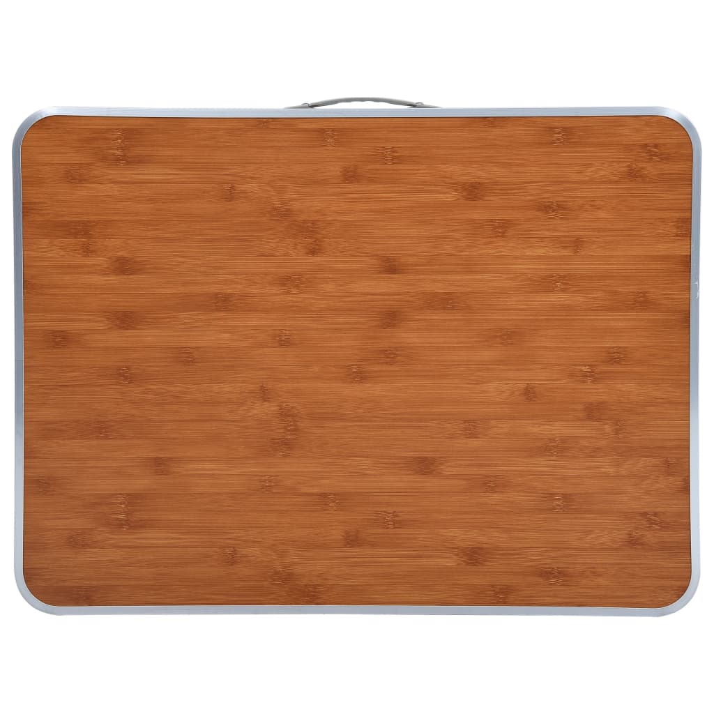 vidaXL Klappbarer Campingtisch mit Metallrahmen 80 x 60 cm