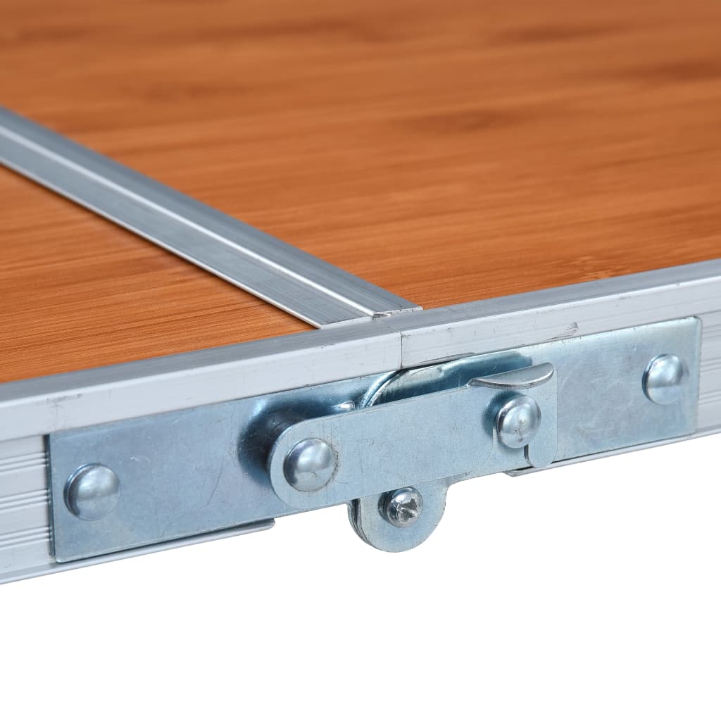 vidaXL Klappbarer Campingtisch Aluminium 120 x 60 cm
