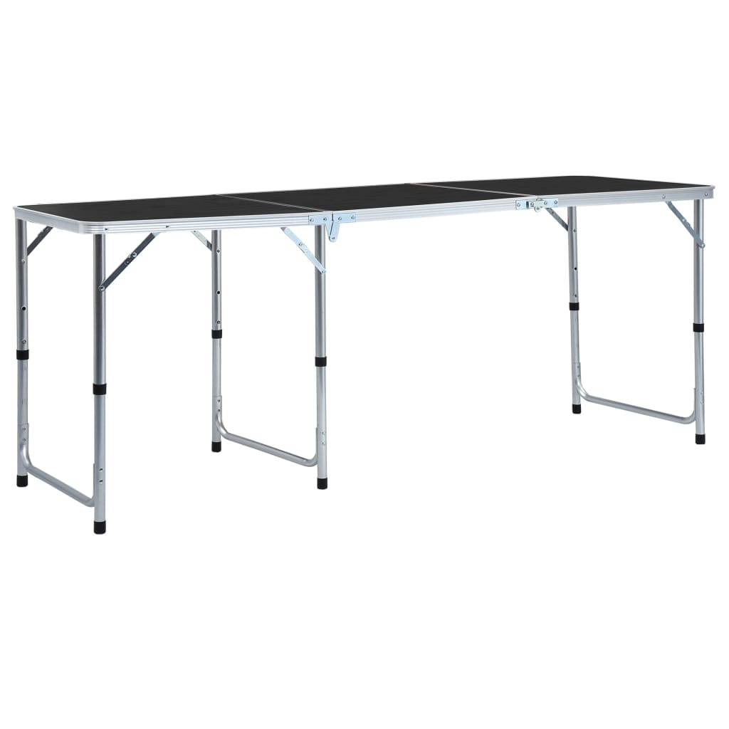vidaXL Klappbarer Campingtisch Aluminium 120 x 60 cm