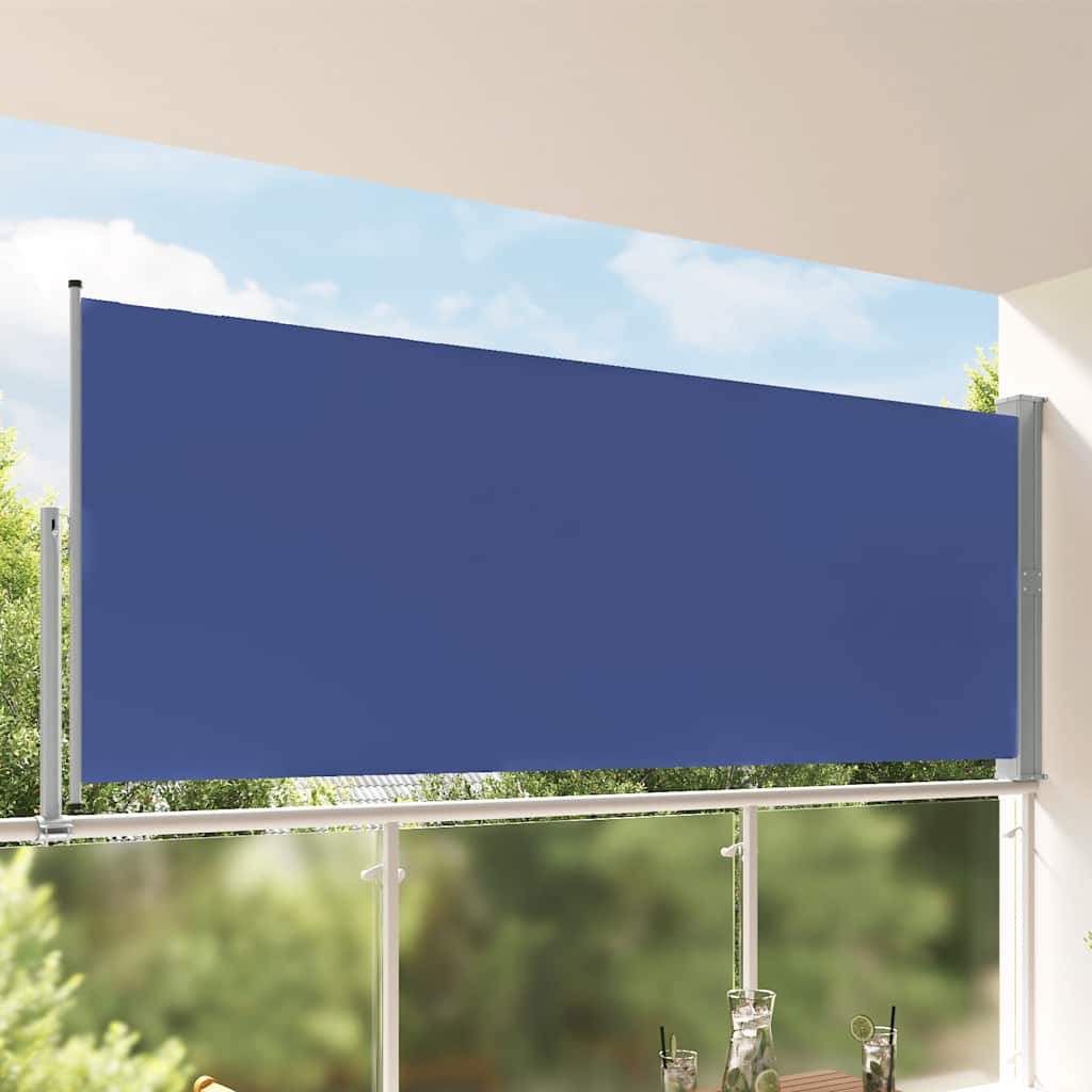 vidaXL Ausziehbare Seitenmarkise 100 x 300 cm Schwarz