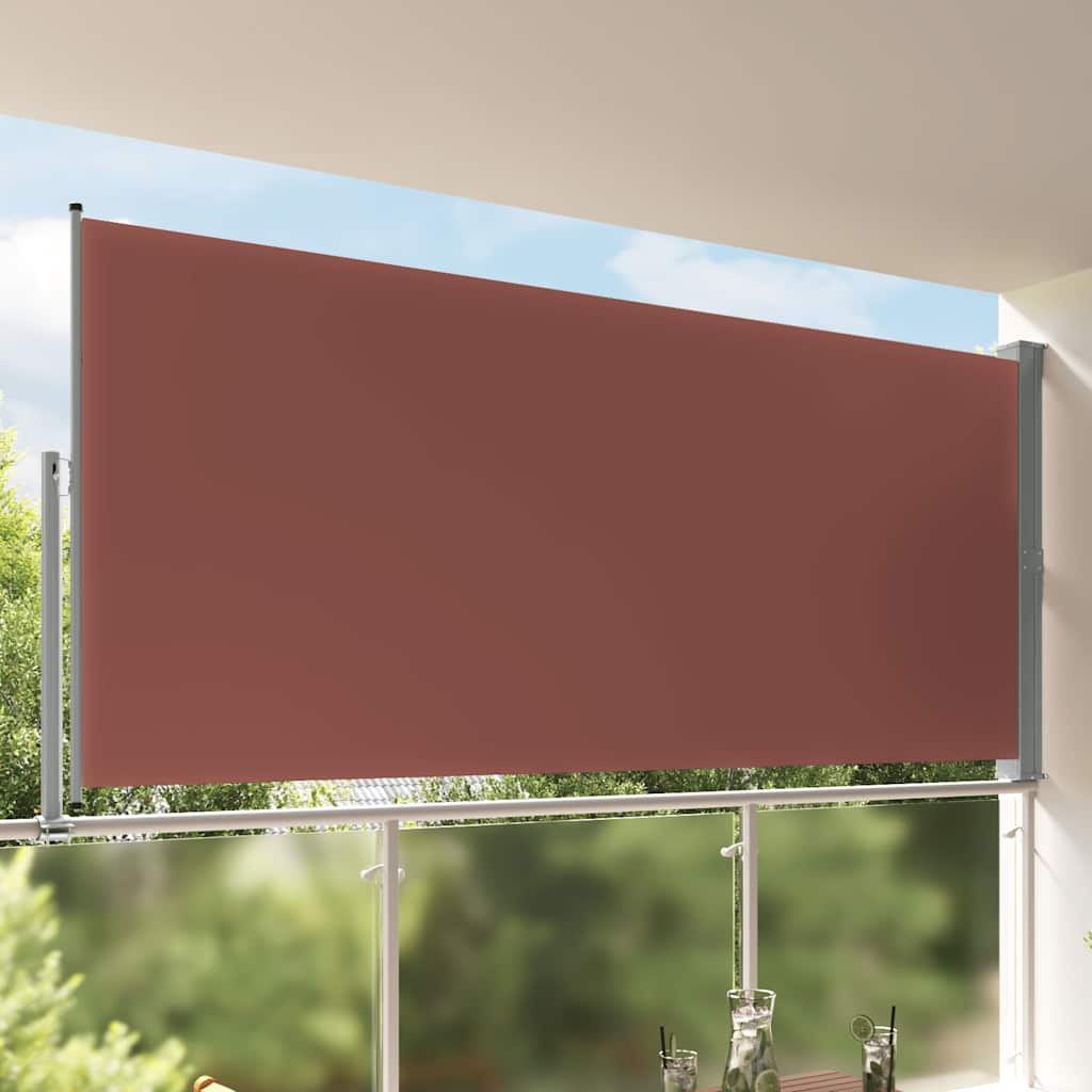 vidaXL Ausziehbare Seitenmarkise 100 x 300 cm Schwarz