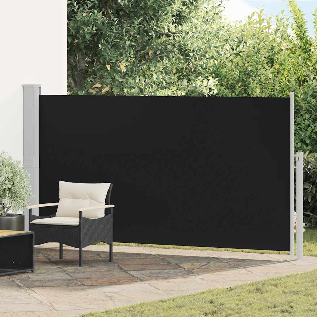 vidaXL Ausziehbare Seitenmarkise 170×300 cm Schwarz