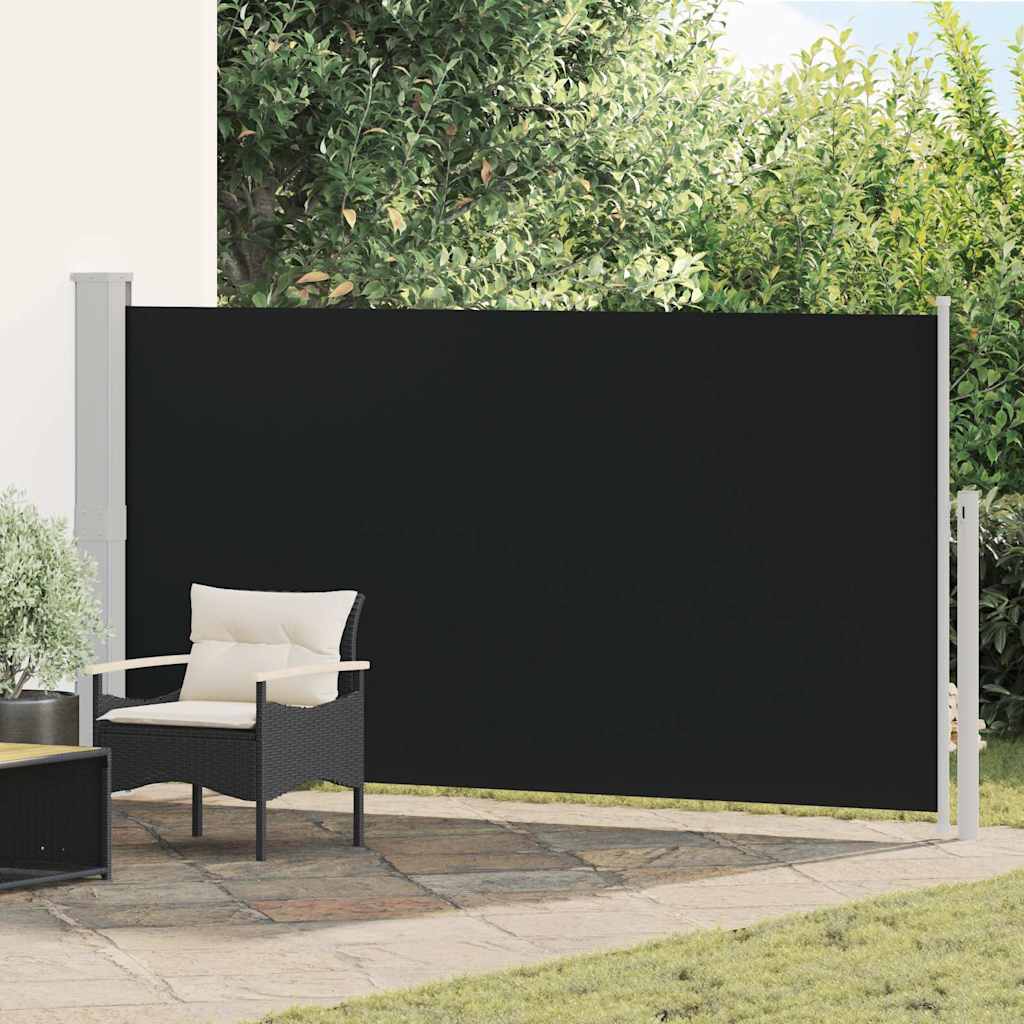 vidaXL Ausziehbare Seitenmarkise 170×300 cm Schwarz