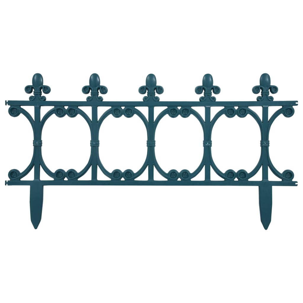 vidaXL Rasenkanten 16 Stk. Grün 10 m PP