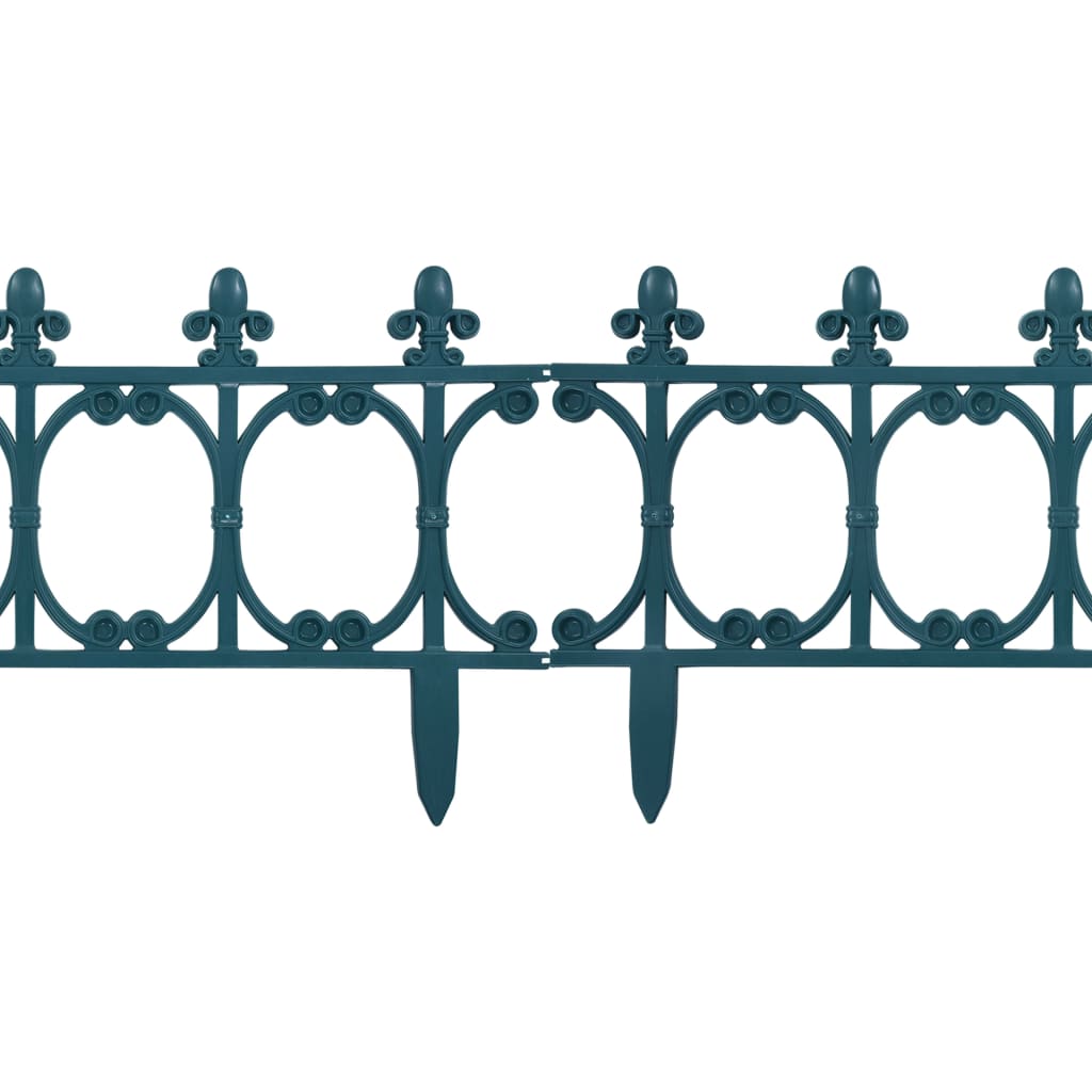 vidaXL Rasenkanten 16 Stk. Grün 10 m PP