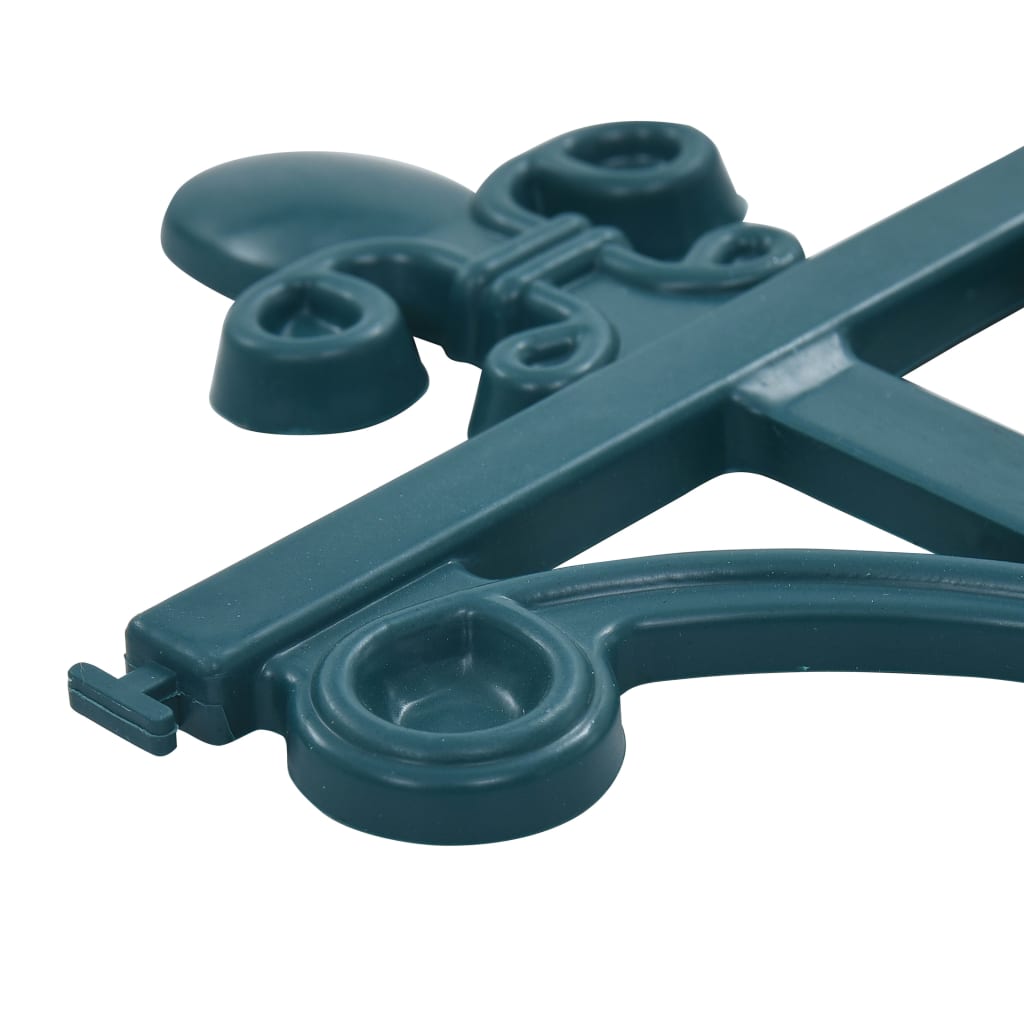 vidaXL Rasenkanten 16 Stk. Grün 10 m PP