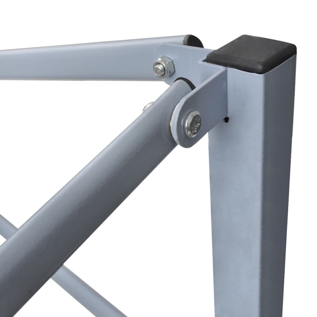 vidaXL Profi-Partyzelt Faltbar mit 2 Seitenwänden 2×2m Stahl Blau