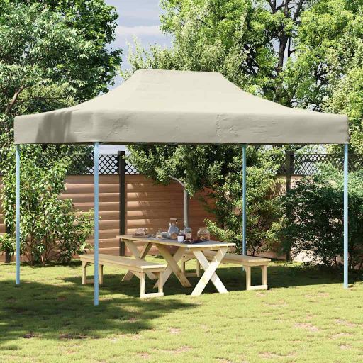 vidaXL Partyzelt Faltbar Pop-Up Beige 410x279x315 cm