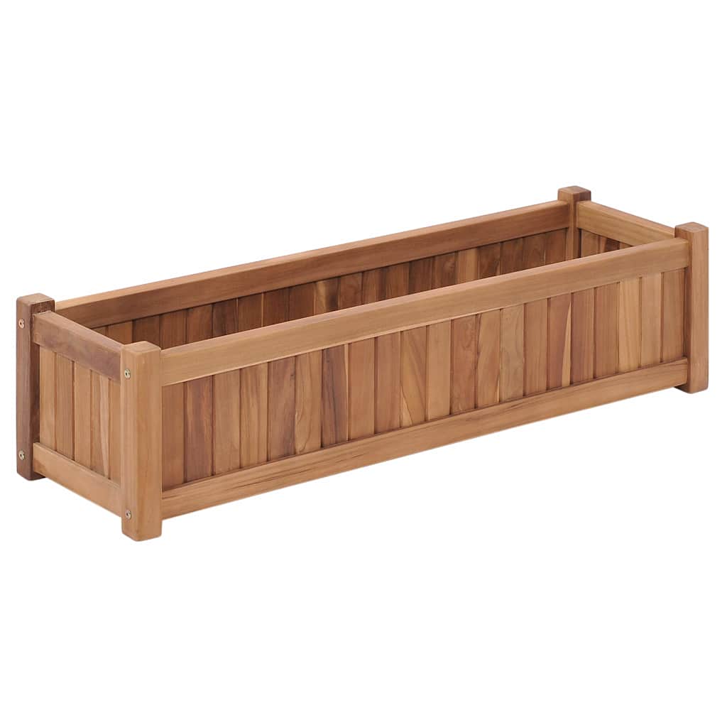 vidaXL Hochbeet 150x30x25 cm Massivholz Teak